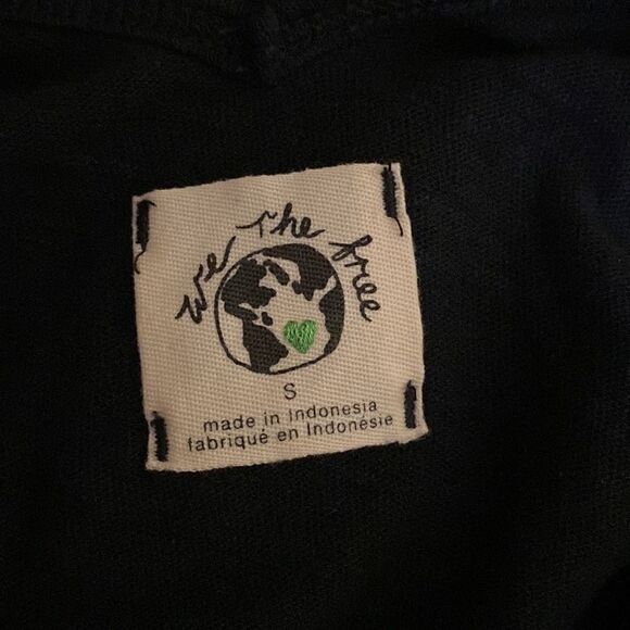 Free People NWT Rosie Drop Waist Tank Linen Cotton in Black - Picture 9 of 11